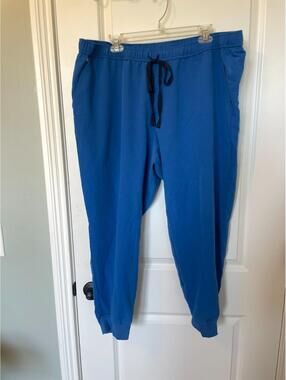 Figs Technical Collection Unisex Scrub Pants Joggers Blue Size 2XL